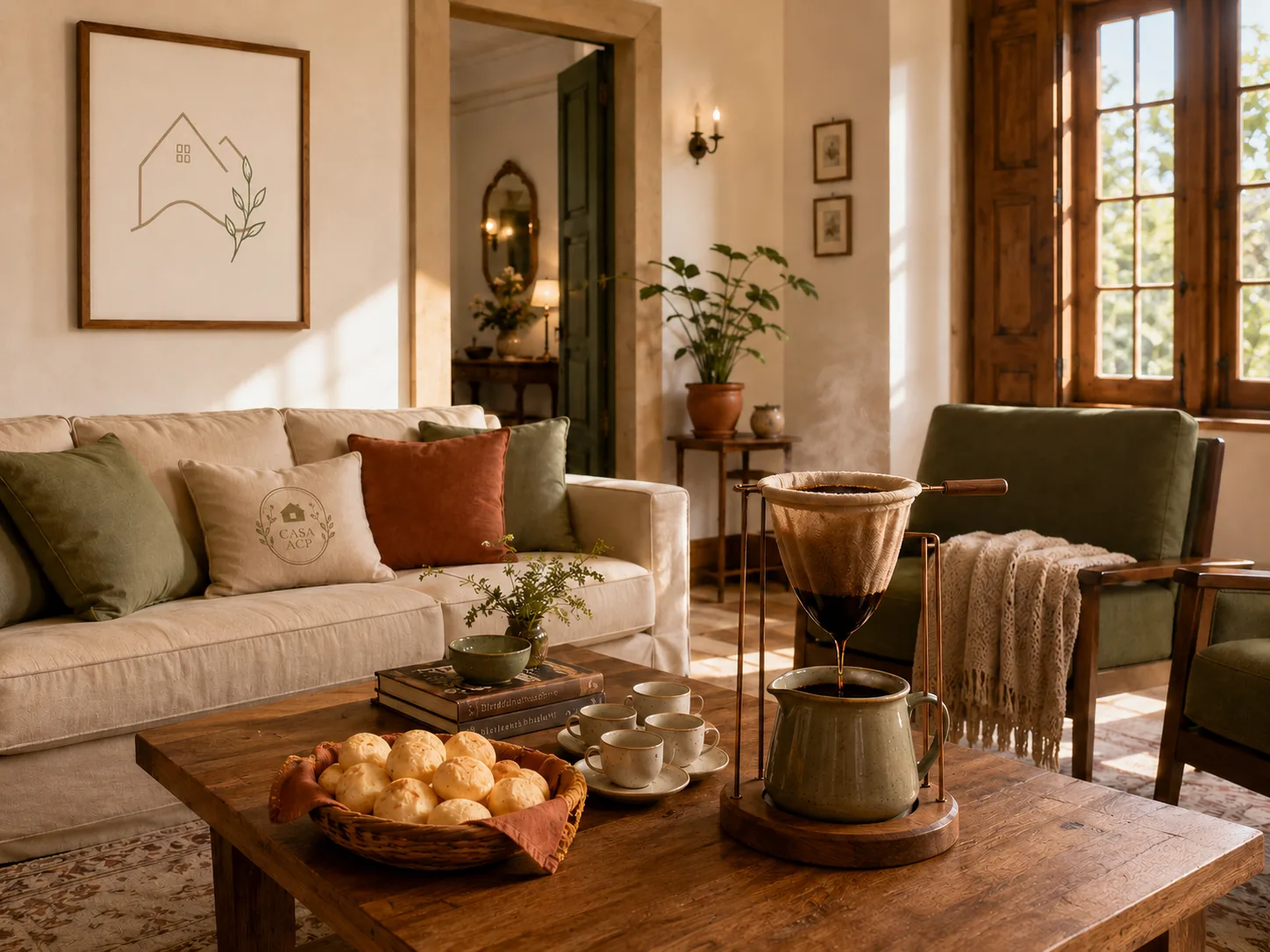 Sala de estar da Casa ACP